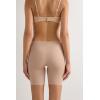 Woman’s Raw Edge Seamless Cotton Shorts(Natural – Honey Soft Beige)