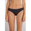 Woman’s Seamless Cotton Brazilian Briefs(Black – Black)