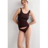 Woman’s Seamless Cotton Brazilian Briefs(Brown – Mocha Brown)
