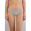 Woman’s Seamless Cotton Brazilian Briefs(Grey – Light Grey Melange)