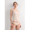 Woman’s Seamless Cotton Brazilian Briefs(Natural – Avorio Crema)