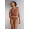 Woman’s Seamless Cotton Brazilian Briefs(Natural – Caramel Dark Beige)