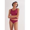 Woman’s Seamless Cotton Brazilian Briefs(Red – Beet Red)
