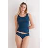 Woman’s Seamless Cotton Panties(Blue – Peacock Blue)