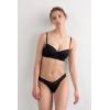 Woman’s Sofia Lace Balconette Bra(Black – Black)