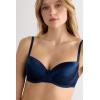 Woman’s Sofia Natural Lift Balconette Bra in Silk(Blue – Intense Blue)