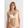 Woman’s Sofia Natural Lift Balconette Bra in Silk(Ivory – Powder White)