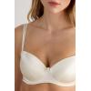 Woman’s Sofia Natural Lift Balconette Bra in Silk(Ivory – Powder White)