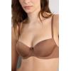 Woman’s Sofia Natural Lift Balconette Bra in Ultralight Microfiber(Natural – Caramel Dark Beige)