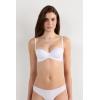 Woman’s Sofia Natural Lift Balconette Bra in Ultralight Microfiber(White – White)