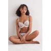Woman’s Sophisticated Allure Sofia Balconette Bra(White – Bianco/Honey)