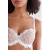 Woman’s Sophisticated Allure Sofia Balconette Bra(White – Bianco/Honey)