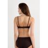 Woman’s The Silky Touch Microfiber Gioia Super Push-Up Bra(Brown – Mocha Brown)