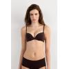 Woman’s The Silky Touch Microfiber Gioia Super Push-Up Bra(Brown – Mocha Brown)