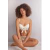 Woman’s The Simplest Pleasures Sofia Balconette Bra(Ivory – Powder White)