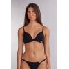 Woman’s Tiziana Triangle Bra in Cotton(Black – Black)