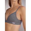 Woman’s Tiziana Triangle Bra in Cotton(Grey – Cloud Grey Blend)