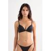 Woman’s Tiziana Triangle Bra in Ultralight Microfiber(Black – Black)