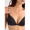 Woman’s Tiziana Triangle Bra in Ultralight Microfiber(Black – Black)
