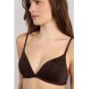 Woman’s Tiziana Triangle Bra in Ultralight Microfiber(Brown – Mocha Brown)