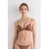 Woman’s Tiziana Triangle Bra in Ultralight Microfiber(Natural – Caramel Dark Beige)
