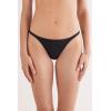 Woman’s Ultralight Cotton String Panties(Black – Black)