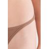 Woman’s Ultralight Cotton String Panties(Natural – Caramel Dark Beige)