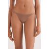 Woman’s Ultralight Cotton String Thong(Natural – Caramel Dark Beige)