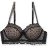 Woman’s Cool Elegance Sofia Balconette Bra(Black – Nero/Cream)