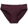 Woman’s Cotton and Lace Panties(Burgundy – Dark Burgundy)