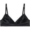 Woman’s Emma Refined Everyday Bralette Triangle Bra in Silk(Black – Nero)