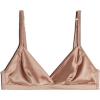 Woman’s Emma Refined Everyday Bralette Triangle Bra in Silk(Natural – Satin Pink)