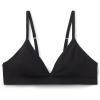 Woman’s Emma Superior Comfort Triangle Bra(Black – Black)