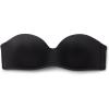 Woman’s Gioia Bandeau Bra in Ultralight Microfiber(Black – Black)