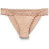 Woman’s Lace and Microfiber Carioca Brazilian(Natural – Honey Soft Beige)