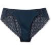 Woman’s Lace and Silk Bikini Briefs(Blue – Intense Blue)
