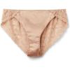 Woman’s Lace and Silk Bikini Briefs(Natural – Satin Pink)