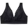 Woman’s Lara Lace Triangle Bra(Black – Black)