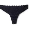 Woman’s Microfiber Lace Brazilian(Black – Black)