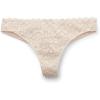 Woman’s Microfiber Lace Brazilian(Natural – Avorio Crema)