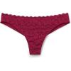Woman’s Microfiber Lace Brazilian(Red – Beet Red)
