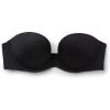 Woman’s Monica Bandeau Bra in Ultralight Microfiber(Black – Black)