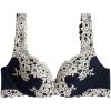 Woman’s Pretty Flowers Gioia Super Push-up Bra(Blue – Deep Blue/Vanilla)