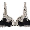 Woman’s Pretty Flowers Gioia Super Push-up Bra(Multicolor – Black/Ivory)