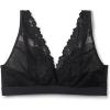 Woman’s Pretty Flowers Lara Triangle Bra(Black – Black)