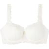 Woman’s Pretty Flowers Sofia Balconette Bra(Ivory – Powder White)