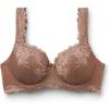 Woman’s Pretty Flowers Sofia Balconette Bra(Natural – Caramel Dark Beige)