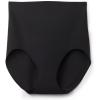 Woman’s Raw-Cut Microfiber Briefs(Black – Black)