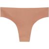 Woman’s Seamless Cotton Brazilian Briefs(Natural – Marrone Cappuccino)
