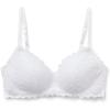 Woman’s Tiziana Lace Triangle Bra(White – White)